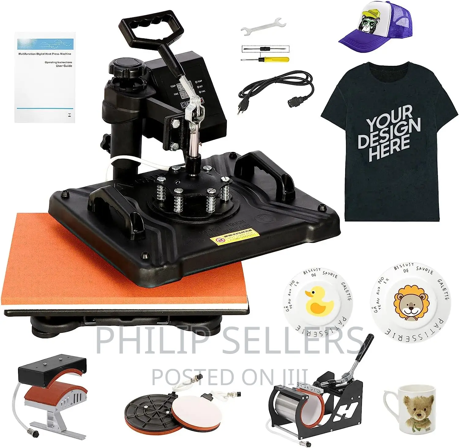 Machine Can Be Used for T-Shirts, Caps, Ceramic Plates, Cera