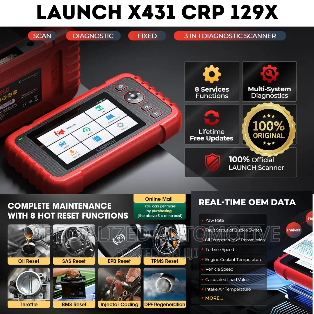 Launch X431 Crp129x Car Diagnosis ObdIi Scanner Machine in Nairobi