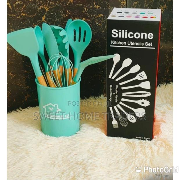 Kitchen Set 12pcs Silicone Non-Stick Cooking Spoon Set - main view