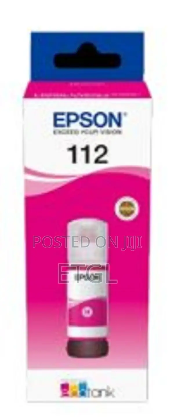 .EPSON 112 Magenta Ink for L6580, L6570, L6550, L6490– 70ml