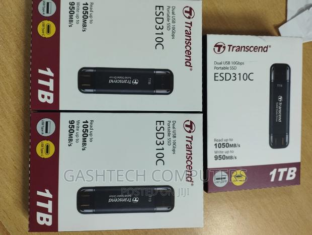 Transcend 1TB, External SSD, ESD310C, USB Type-a/Usb Type-C - main view