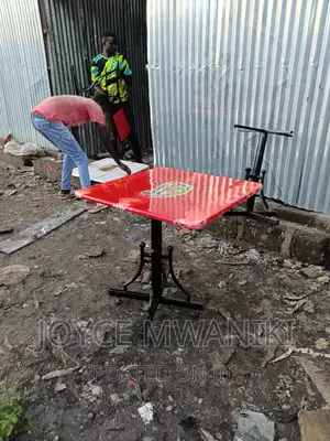 Restaurant Marble Table With Logo.