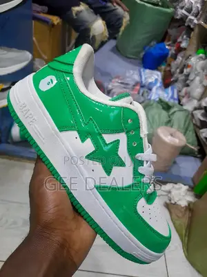 Bapesta White Green Sneakers