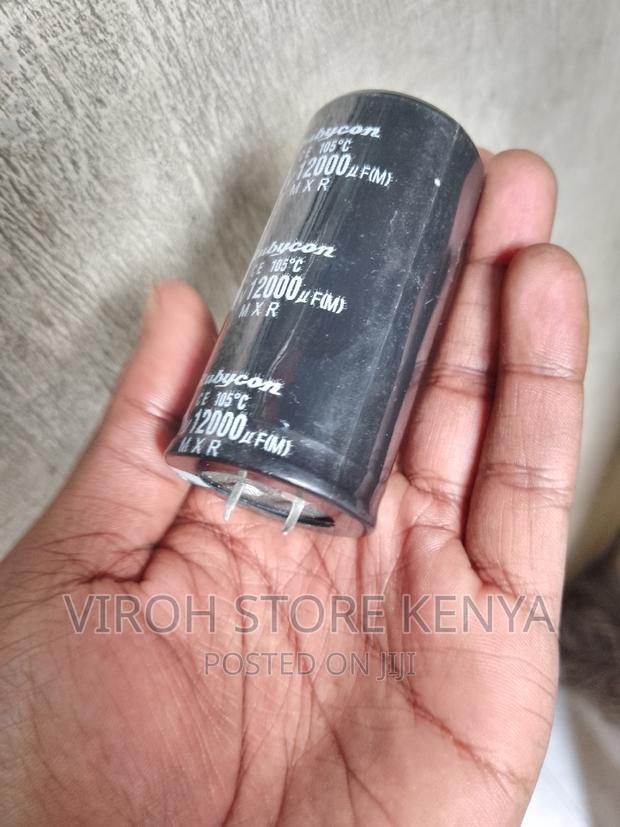 100 Volts 12000UF Microfarads Capacitor - main view