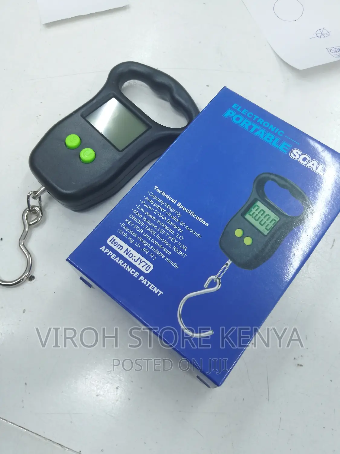 Weighing Scale 50kgs Hanging Digital Scale + Batteries