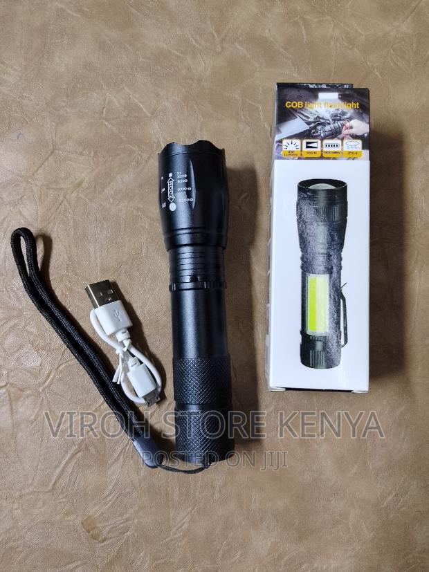 LED Flashlight Torch With Zoom Pocket Search Torch - main view