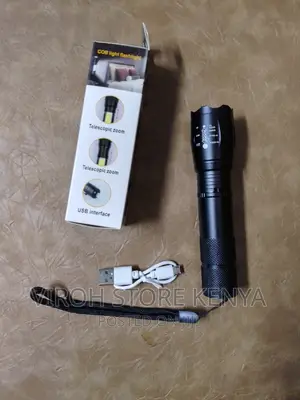 LED Flashlight Torch With Zoom Pocket Search Torch
