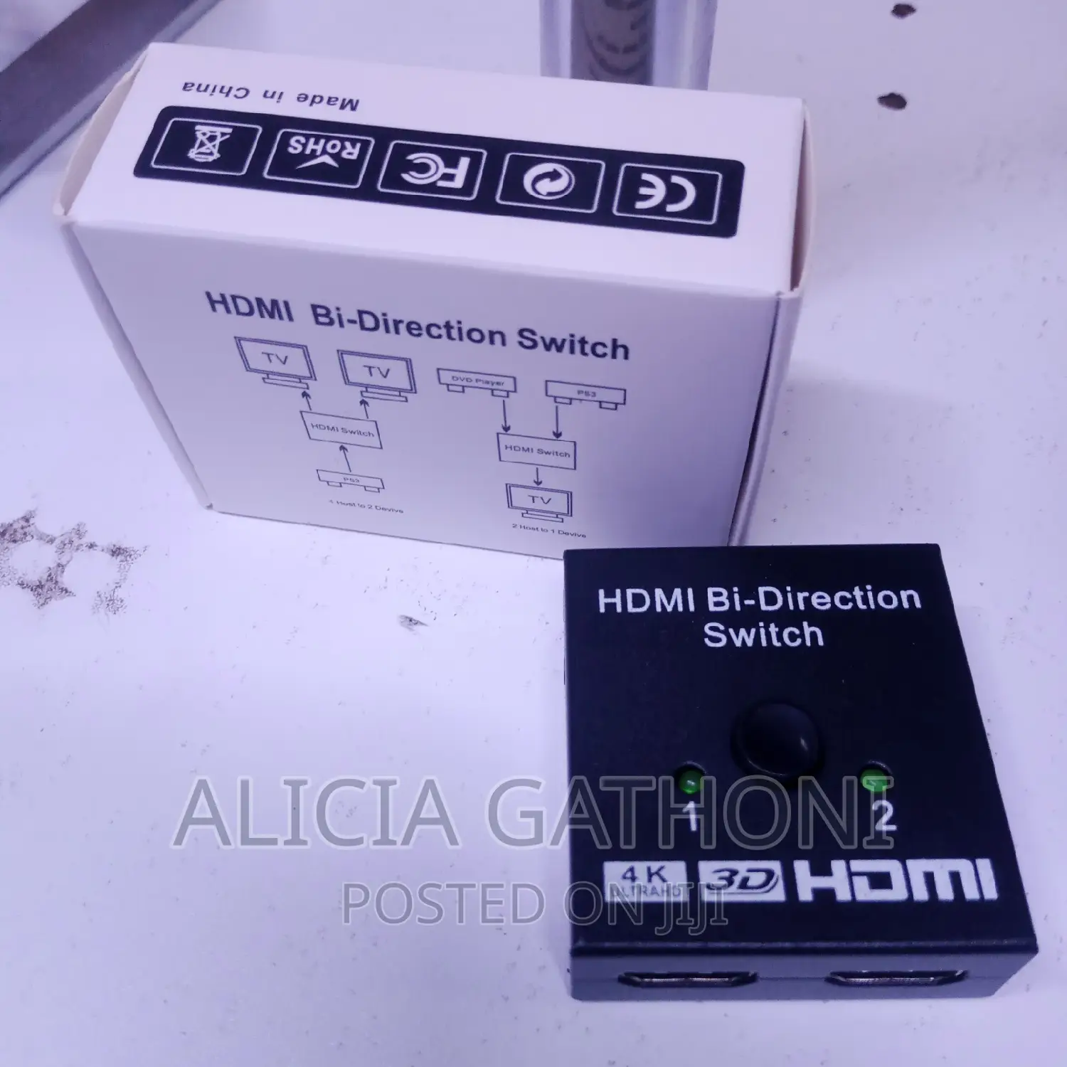 1x2 HDMI Bi_direction Switch/Splitter
