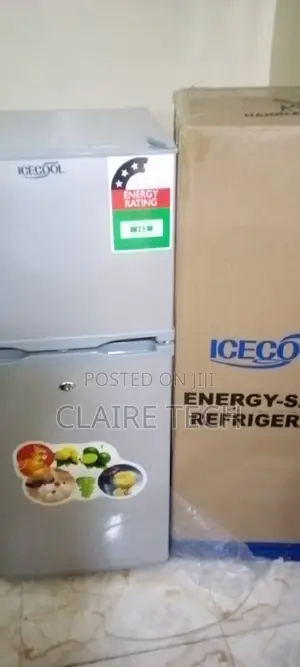 Icecool Refrigerator 118l Double Door Silver