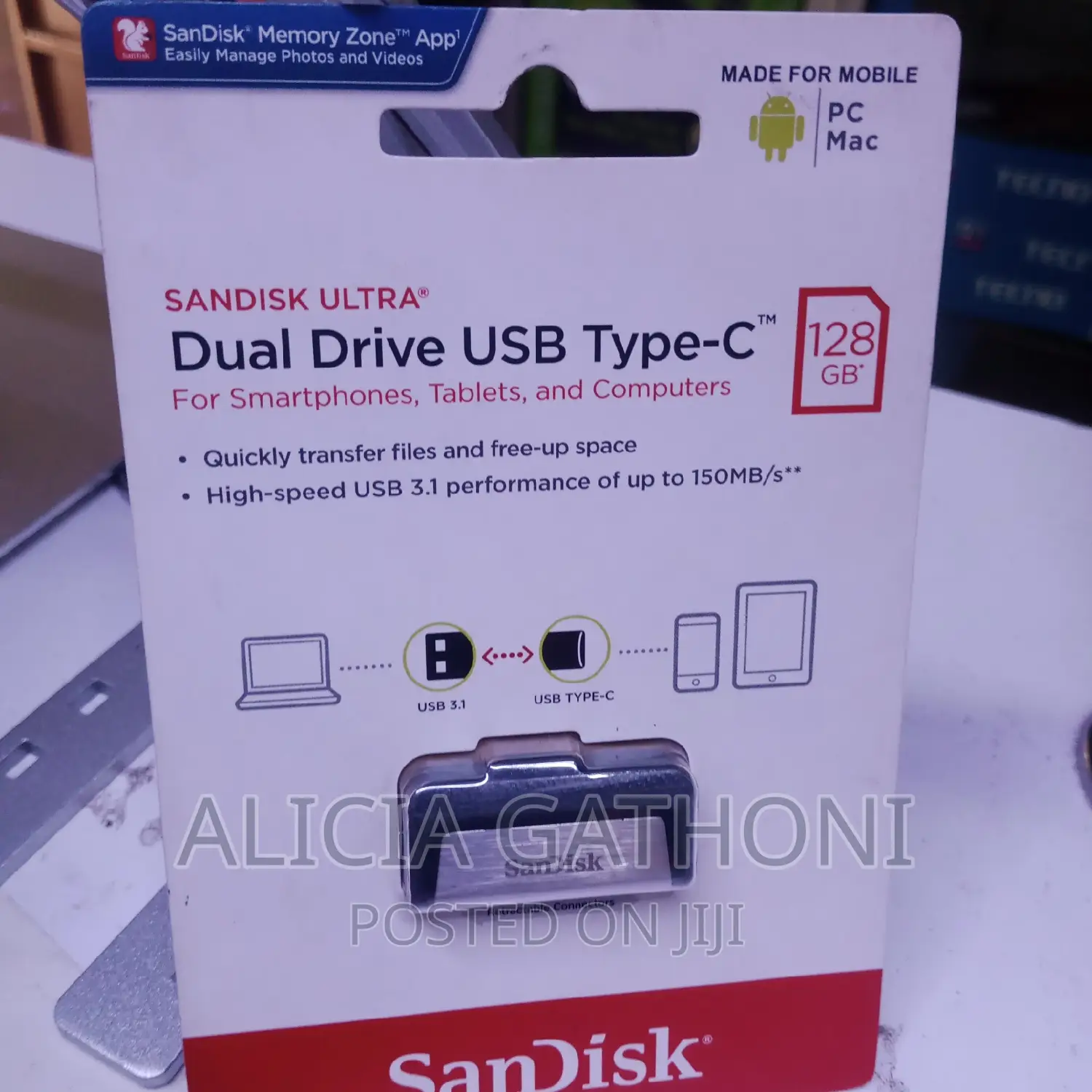 Type C Dual Drive Sandisk Flash Drive New