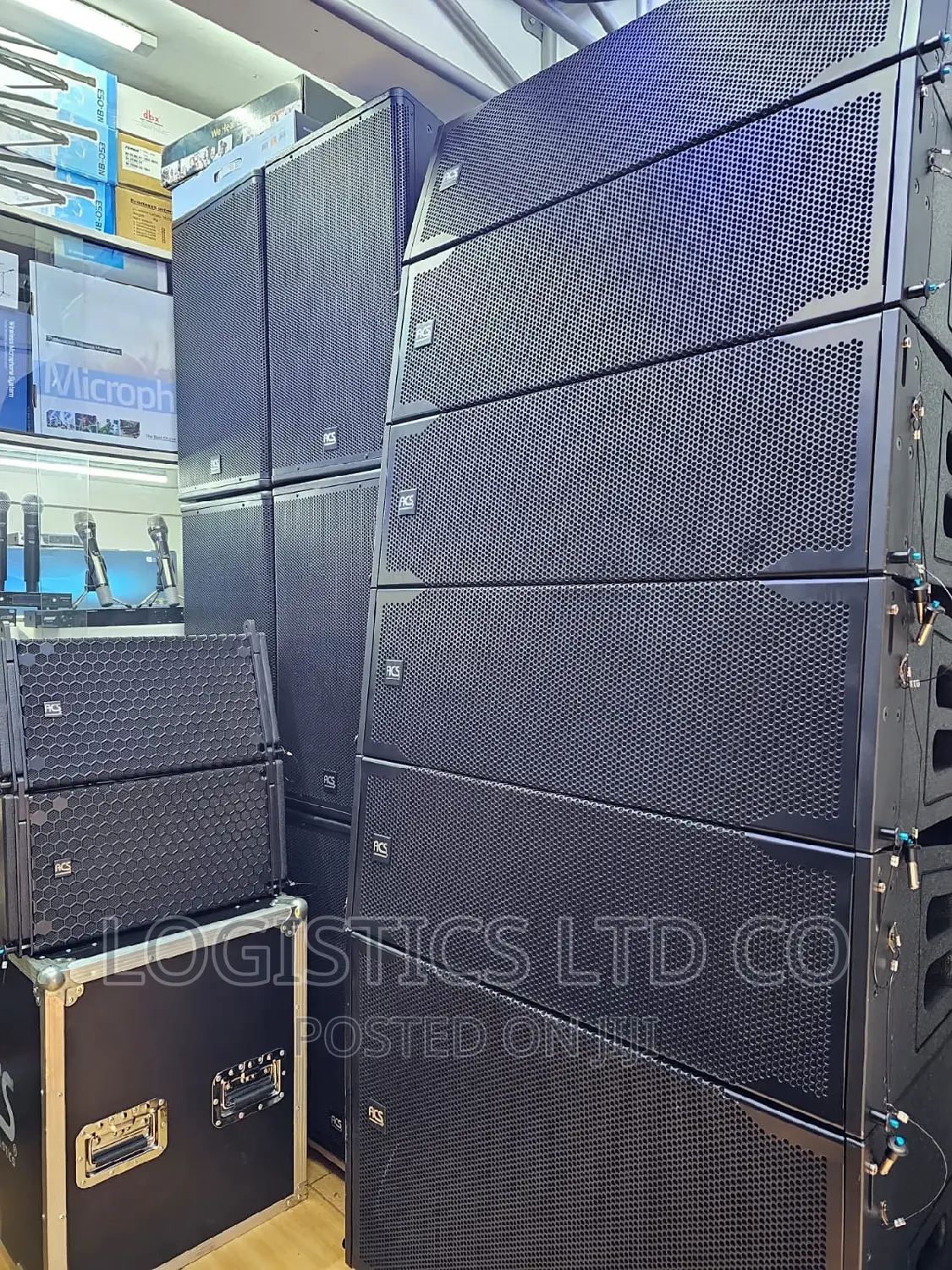 ACS Line Array Speakers, Midrange Amplifiers Available