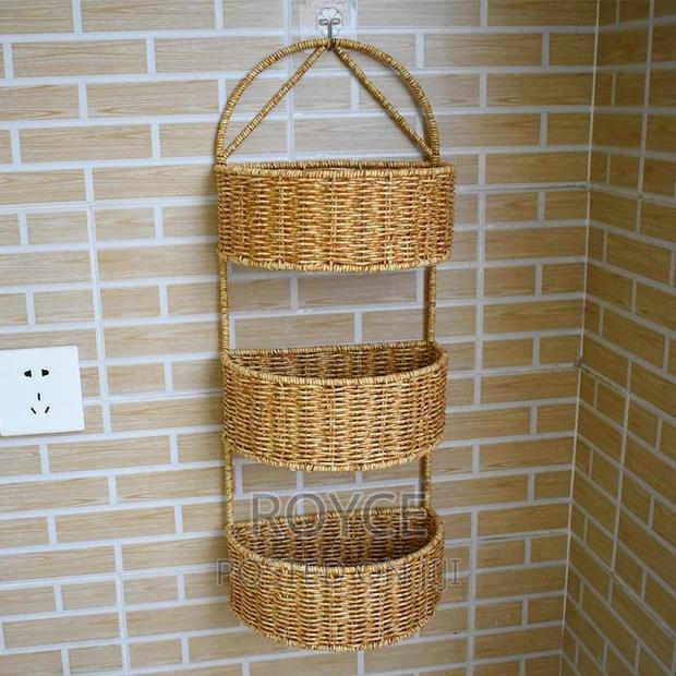 3 Layer Hand Wooven Storage Rattan