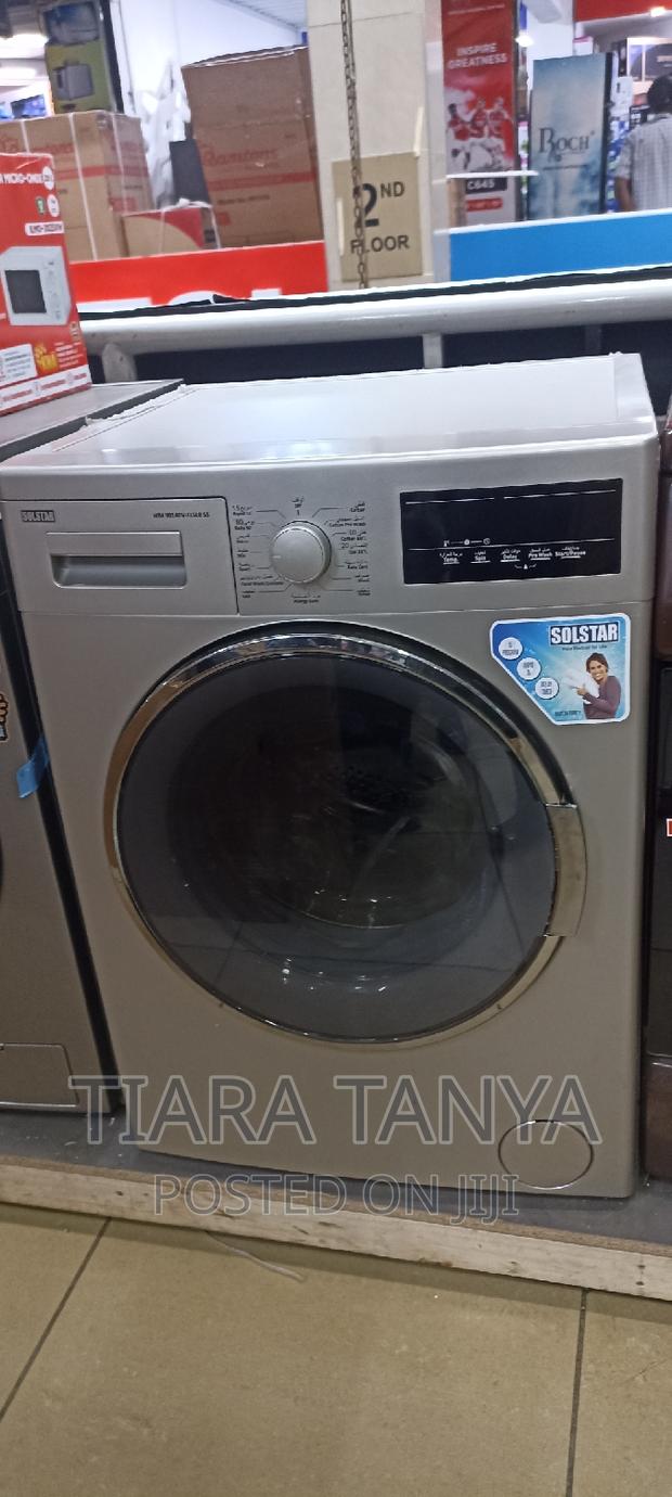 Solstar 9014DVFL Front Load Washing Machine 9kg Silver - thumbnail 2