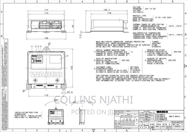 Abs Electronic Control Unit (Ecu) - Wabco - thumbnail 4