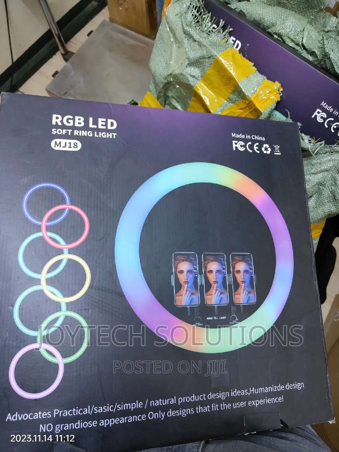 18 Inches Ringlight With Stand and Three Phone Holders