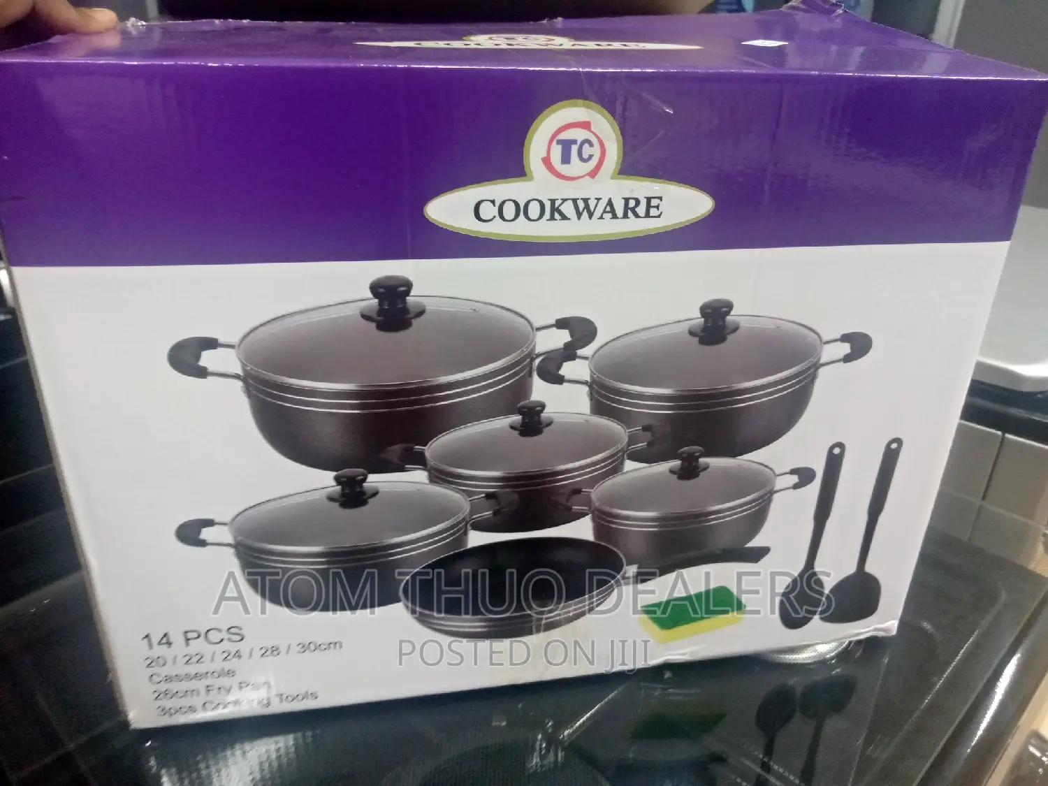 14 Pieces Tc Nonstick Cookware Set Available