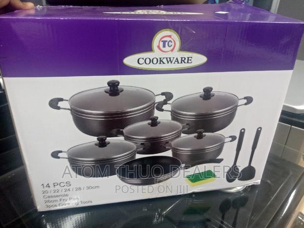 14 Pieces Tc Nonstick Cookware Set Available