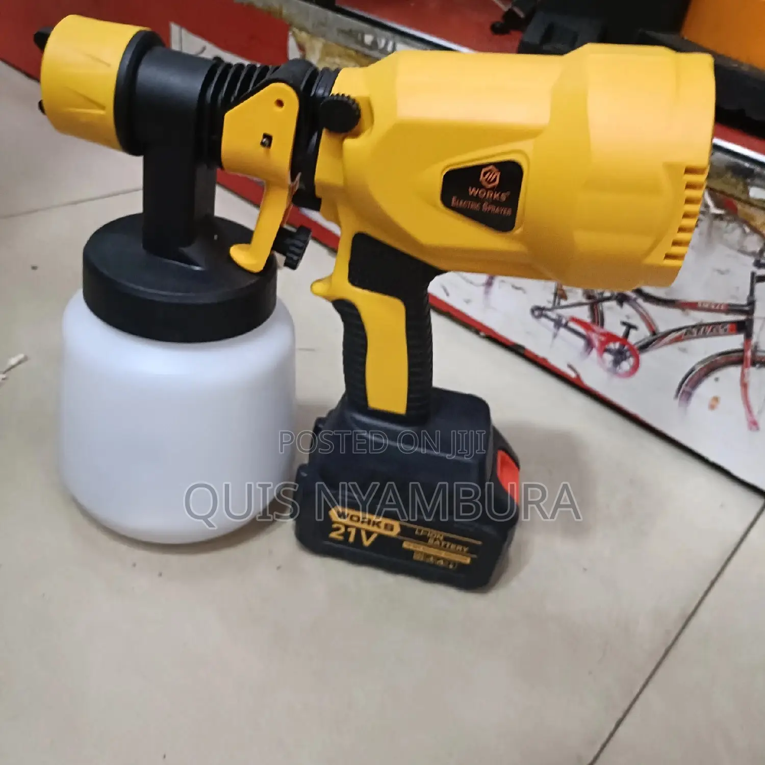 Portable Cordless Spray Gun .
