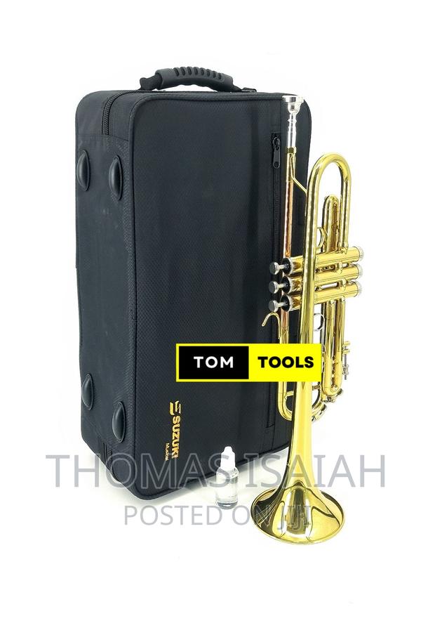 Suzuki Professional B♭ B Flat Trumpet, Gold Lacquer In Hard - thumbnail 4