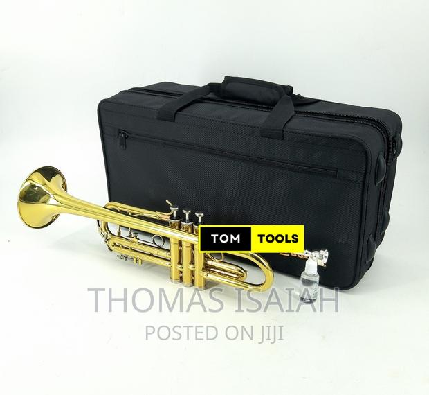 Suzuki Professional B♭ B Flat Trumpet, Gold Lacquer In Hard - main view