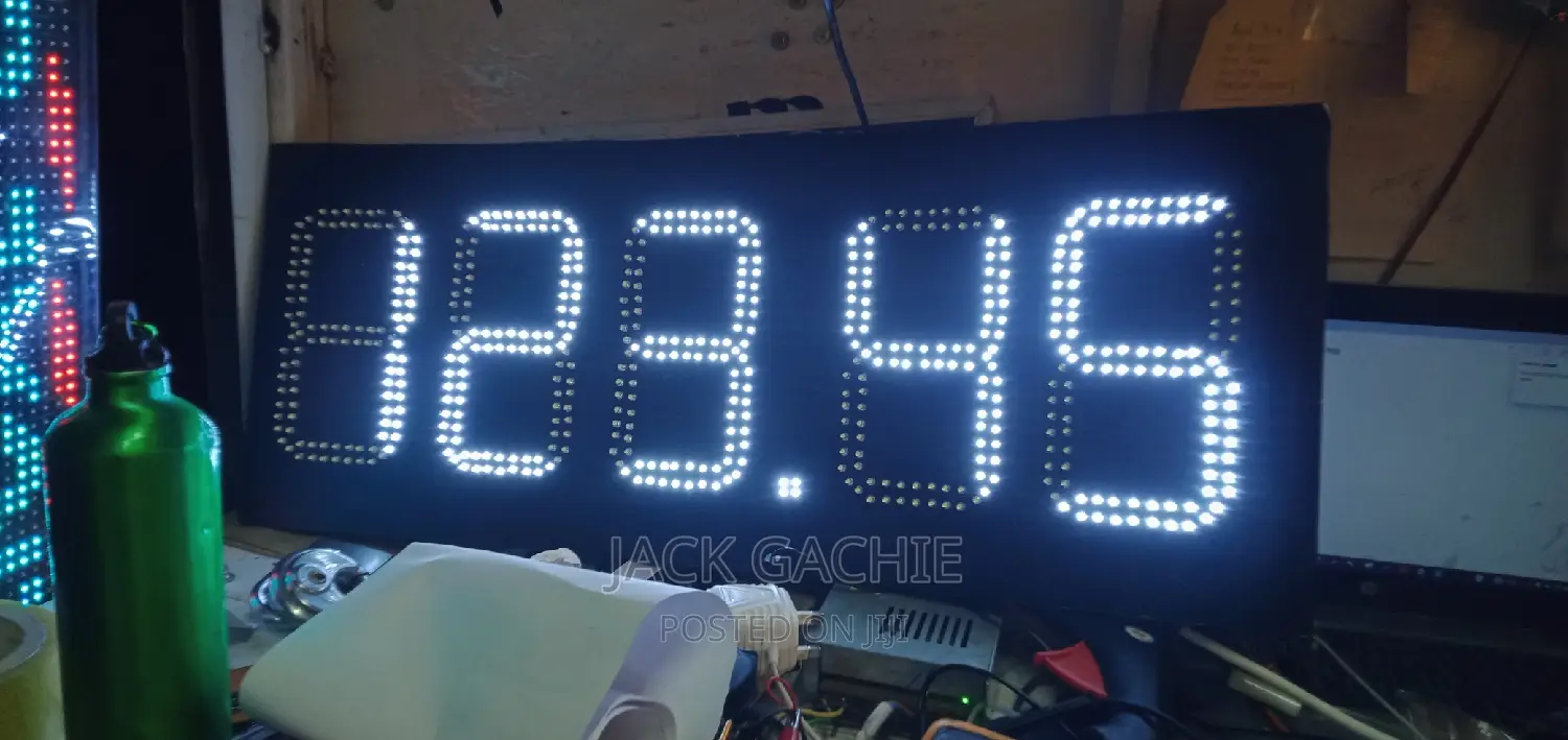 Digital Price Display for Petrol Station