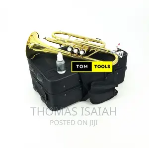 Suzuki Professional B♭ B-Flat Cornet, Gold Lacquer in Hard C