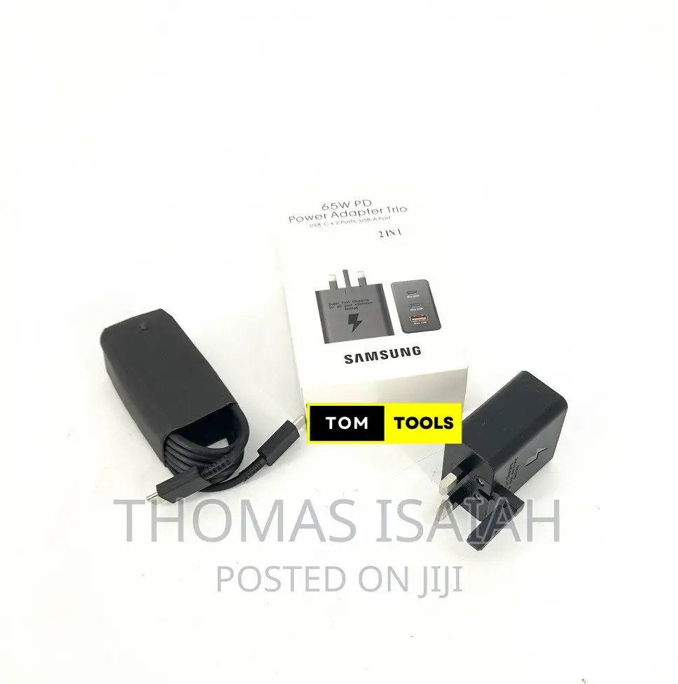Original Samsung 65W Power Adapter Trio Super Fast Charger W