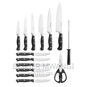 15-Piece Forged Triple Riveted Knife Block Set.
