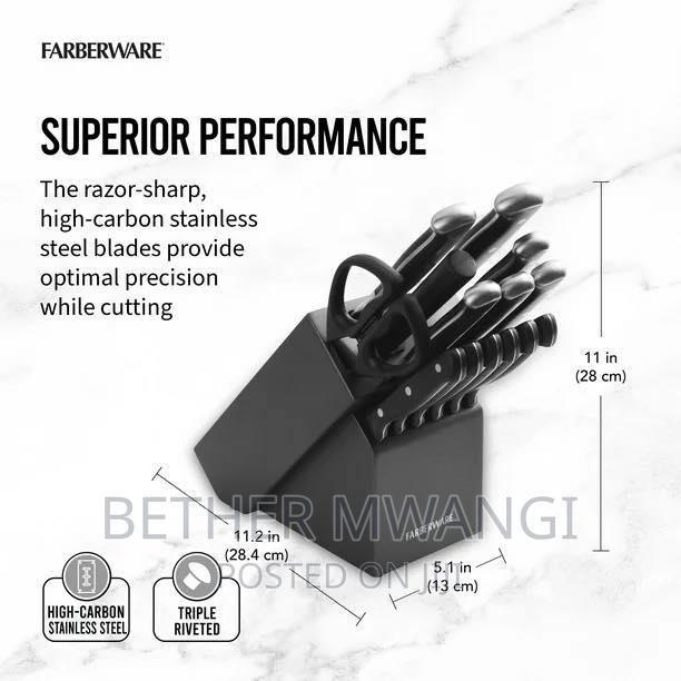 15-Piece Forged Triple Riveted Knife Block Set. - thumbnail 6