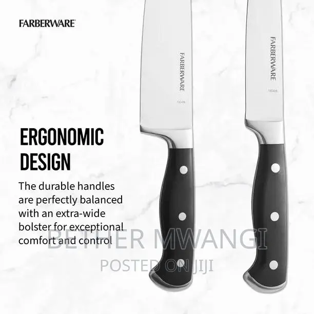 15-Piece Forged Triple Riveted Knife Block Set.