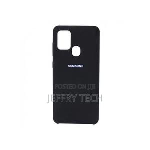Samsung Galaxy A21S Silicon Case -Black + Free Screen Guard - thumbnail 2