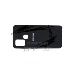 Samsung Galaxy A21S Silicon Case -Black + Free Screen Guard