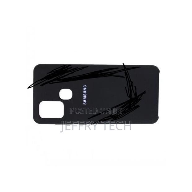 Samsung Galaxy A21S Silicon Case -Black + Free Screen Guard - thumbnail 3