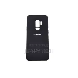Samsung Galaxy S9+ Plus Silicon Case-Black + Free Screen Gua