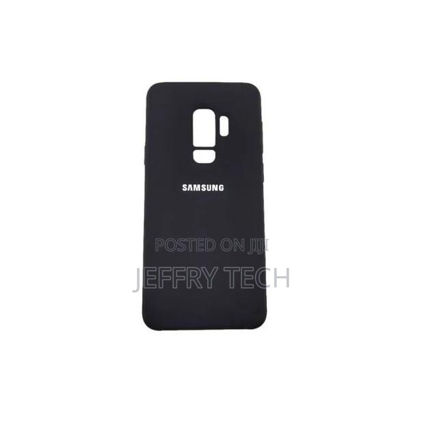 Samsung Galaxy S9+ Plus Silicon Case-Black + Free Screen Gua