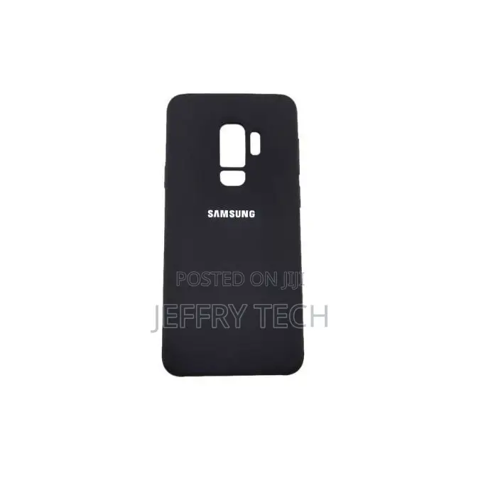 Samsung Galaxy S9+ Plus Silicon Case-Black + Free Screen Gua