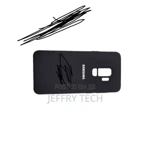 Samsung Galaxy S9+ Plus Silicon Case-Black + Free Screen Gua