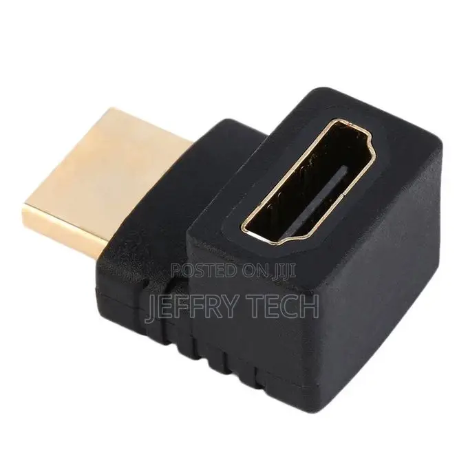 270 Degree Right Ang HDMI- Ompatible a Male to Female Able O