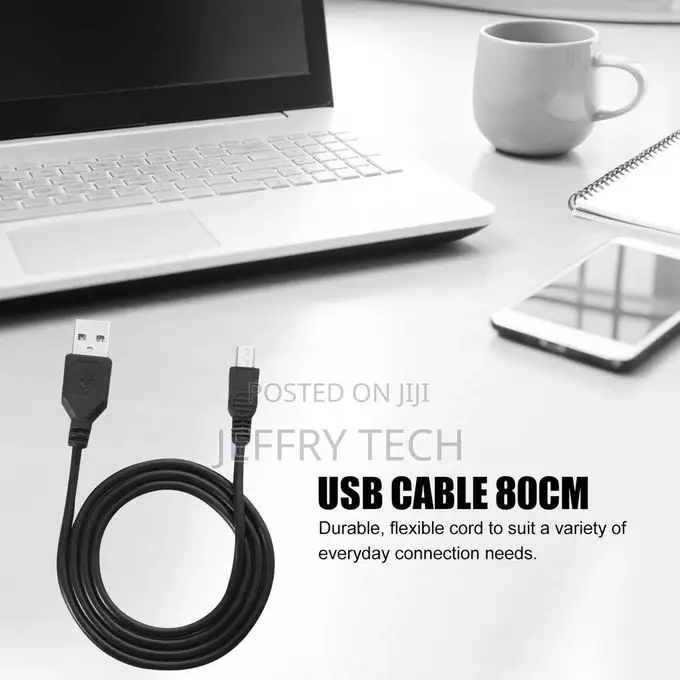 Or Hi-Speed 80cm USB 2.0 Male a to Mini B 5-Pin Charging Cab