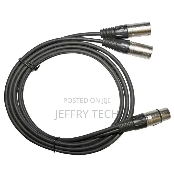 Or 3FT Super Long XLR Pin 1 FEMALE to Dual 2 MALE Y SPLITTER