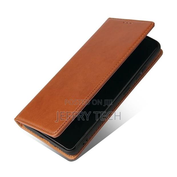 For Samsung Galaxy S21 Ultra 5G Leather Case (Brown) - thumbnail 2