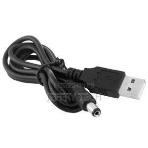 USB Male to DC 5.5 X 2.1mm Power Cable, Length: 1m