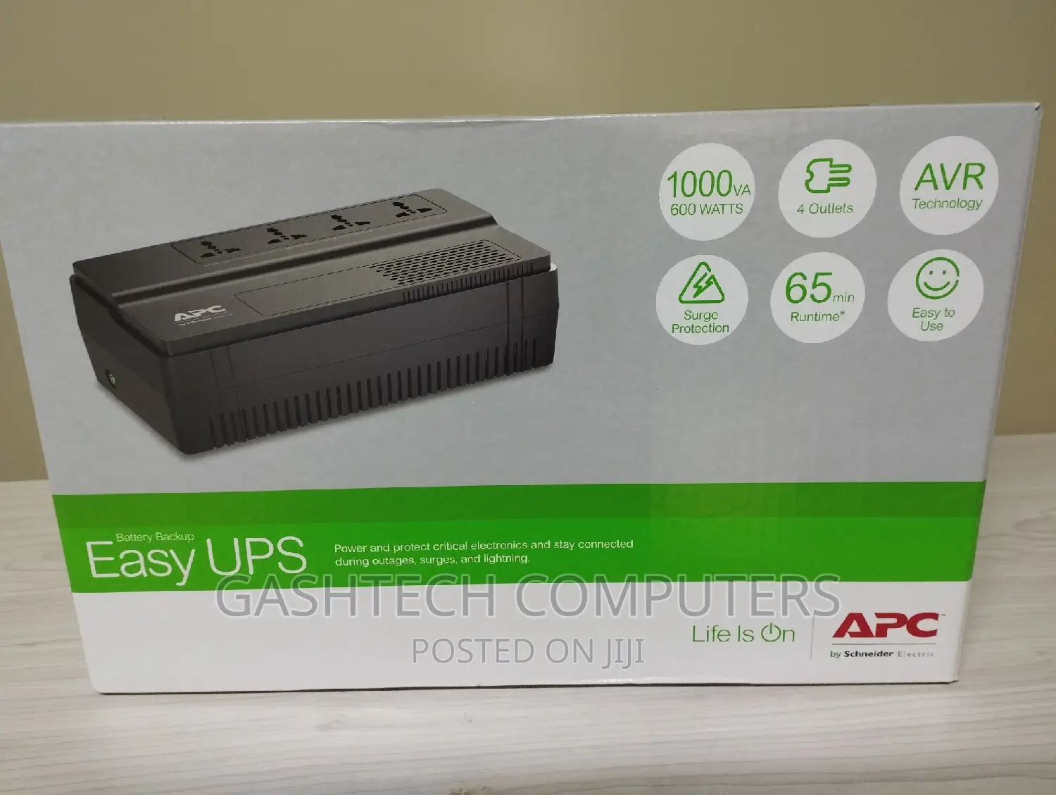Vip Top+ Apc Easy Ups Bv 1000va, Universal Outlet, 230v