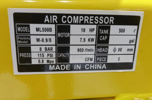 Air Compressor 500litres - thumbnail 2