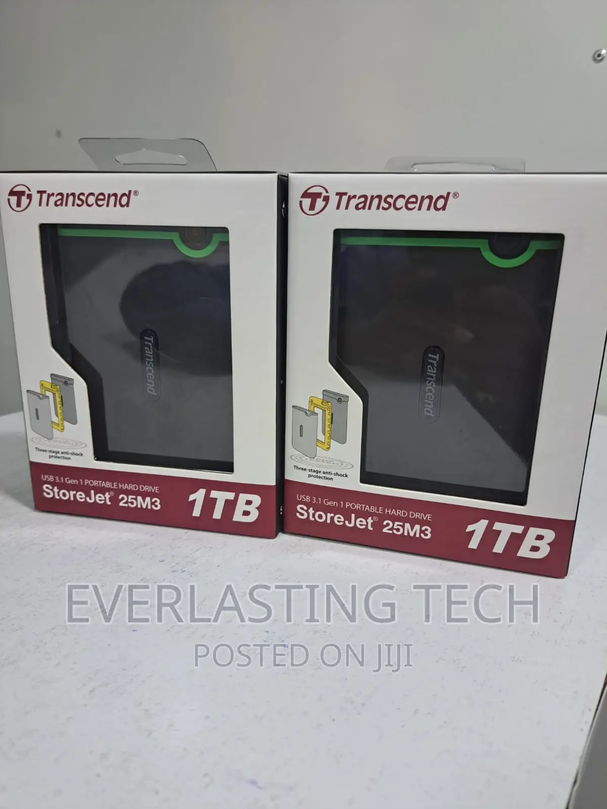 Transcend 1tb Usb 3.1 Storejet 25m3 Portable Hard Drive