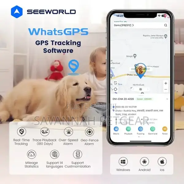 Long-Range Geo-Fence Control Tracking Tracer for Pet Dog Cat