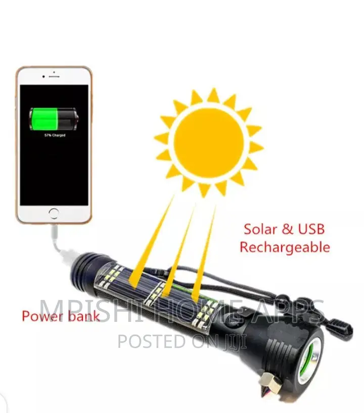 Multi-function Solar LED Flashlight