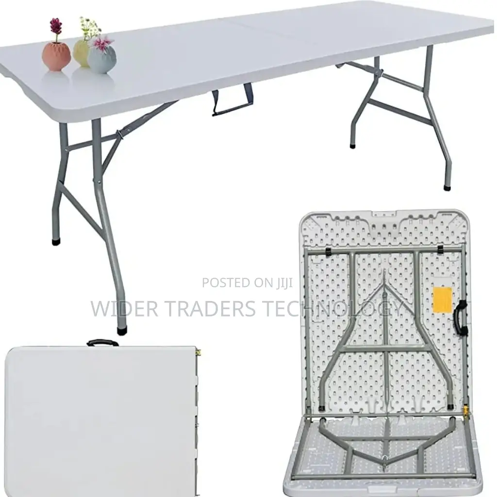 Strong Foldable Table in Plastic Length 1.8m Capacity 130kg
