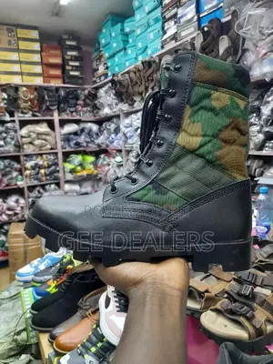 Half Camouflage Black Siwar Boots