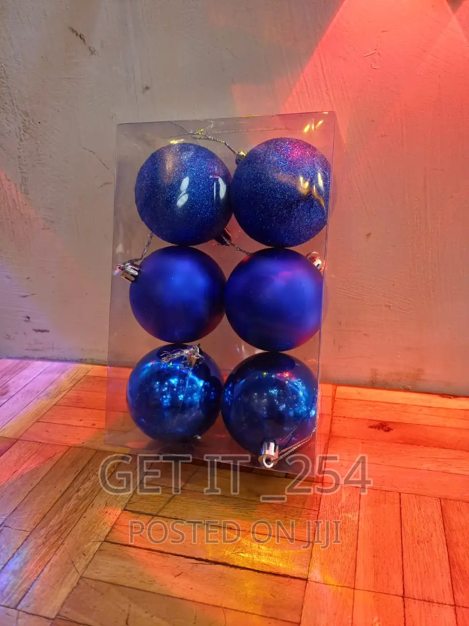 Christmas Decor Balls 
6 Big Pieces 
Colors:Blue:Gold,Silver